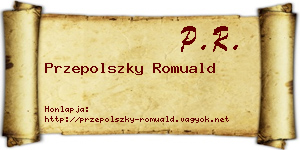 Przepolszky Romuald névjegykártya